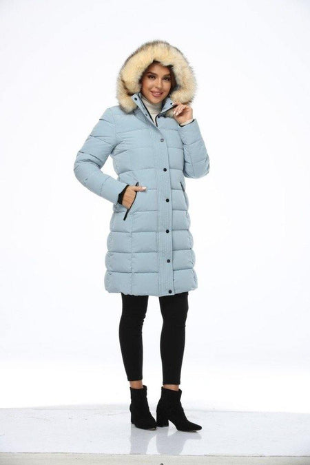 Women's Recycled Down Alternative Thickened Long Overcoat-XPX15-regular fit - PUREMSX