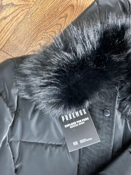 PUREMSX Women's Down Alternative  Jacket Coat  PX15 shiny