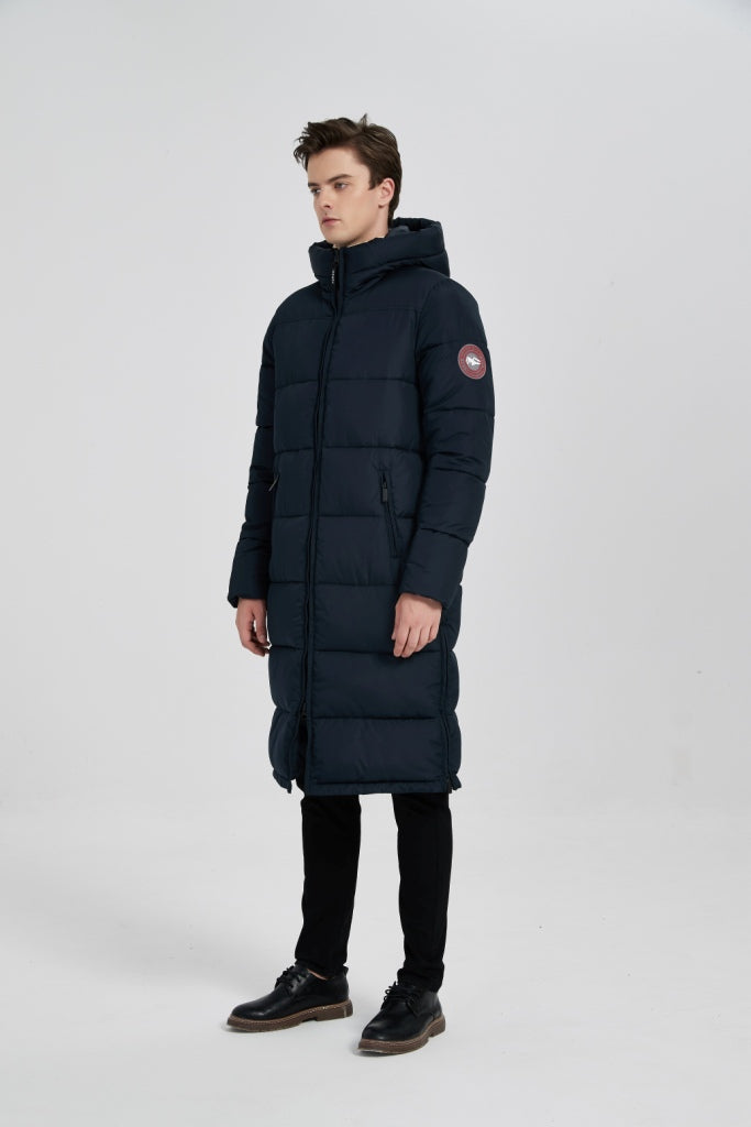 PUREMSX Unisex Long Winter Parka Jacket, Thick Puffer Insulated Vegan