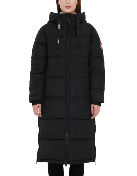 Women's Recycled Down Alternative Thickened  Long Overcoat-PX23