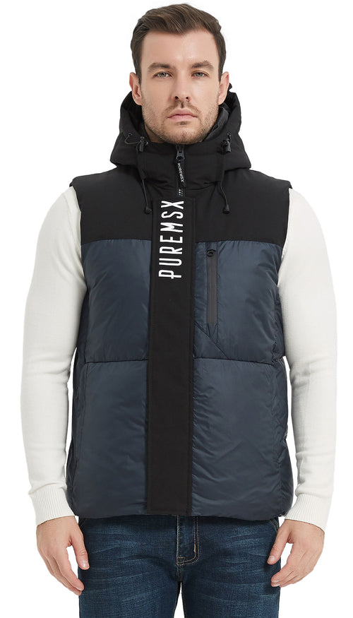 Load image into Gallery viewer, PUREMSX Men&#39;s Puffer Vest, Winter Warm Padded Outdoor Casual Gilet
