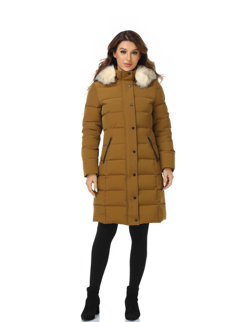 Load image into Gallery viewer, Women&#39;s Recycled Down Alternative Thickened  Long Overcoat-PX15
