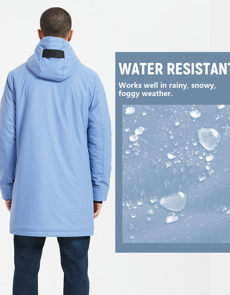 PUREMSX Sherpa Lined Outdoor Para Hooded Winter RainCoat for Men-PX21