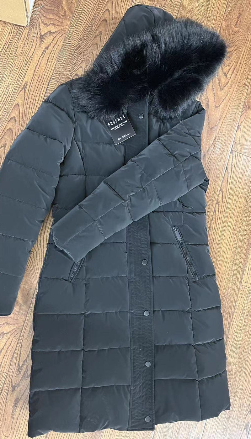 PUREMSX Women's Down Alternative Jacket Coat PX15 shiny