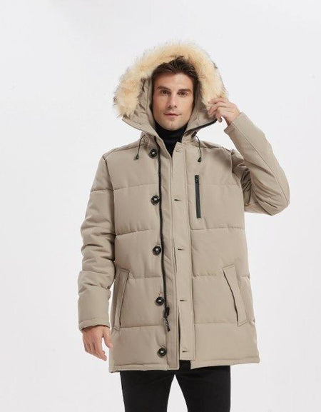 Molemsx Winter Jackets for Men Warm Parka Winter Rated Thicken