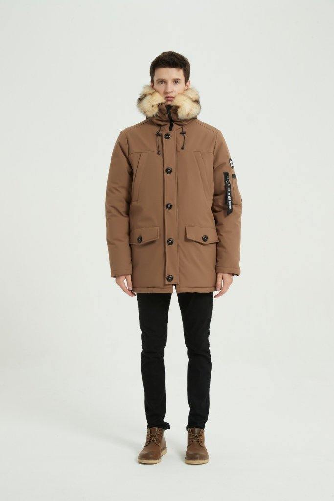 Men's Down Alternative Ski Thicken Arctic Warm Parka Coat Deatable