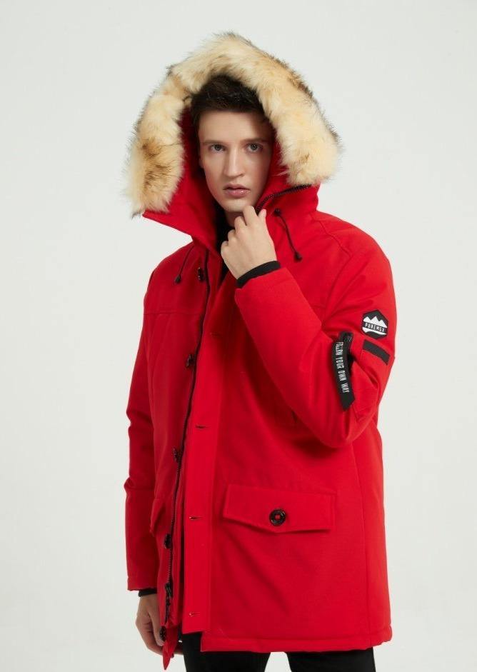 Men's Down Alternative Ski Thicken Arctic Warm Parka Coat Deatable PX12