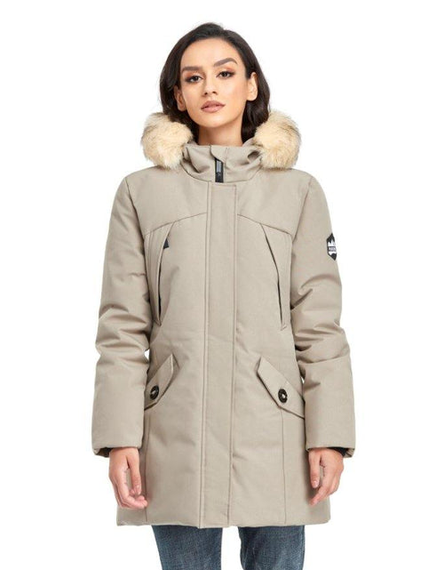 Load image into Gallery viewer, Ladies Down Alternative Long Thicken Parka -XPX13-regular fit - PUREMSX
