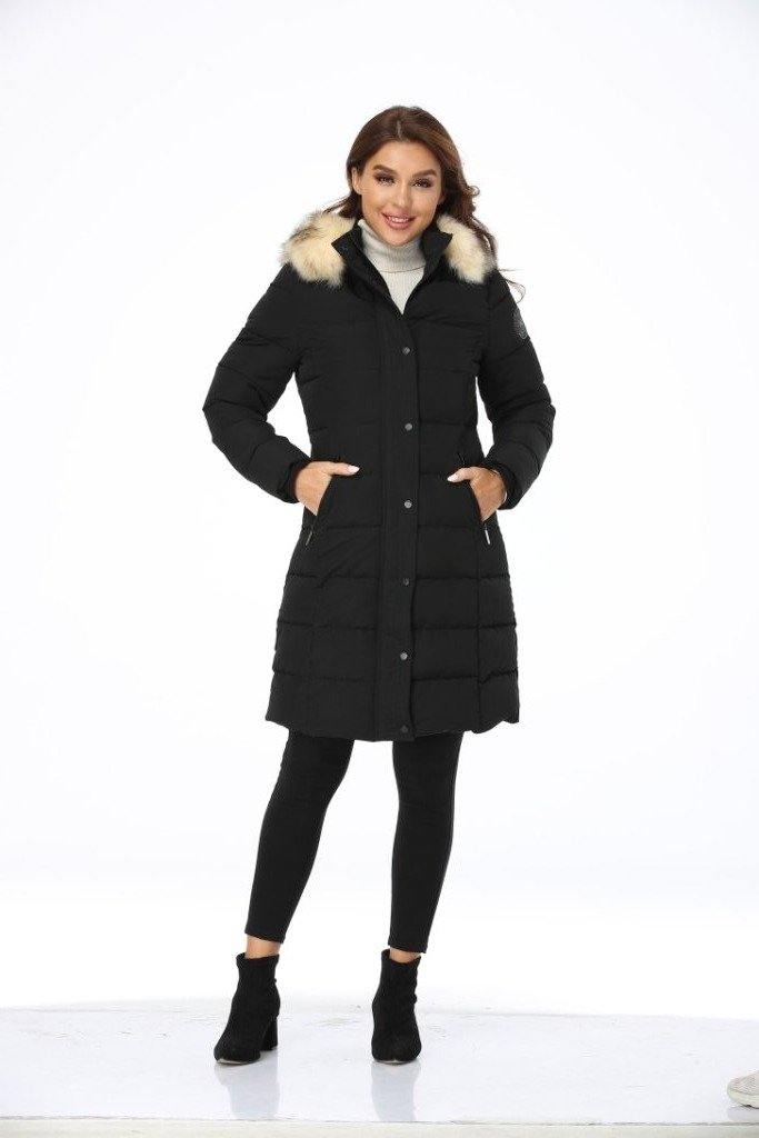Women's Recycled Down Alternative Thickened  Long Overcoat-PX15