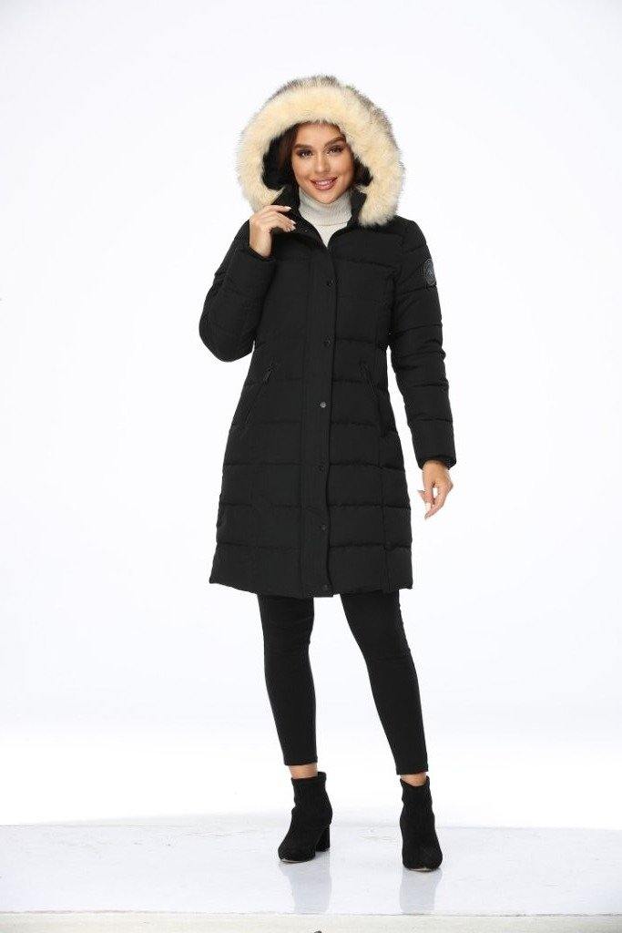 Women's Recycled Down Alternative Thickened Long Overcoat-PX15