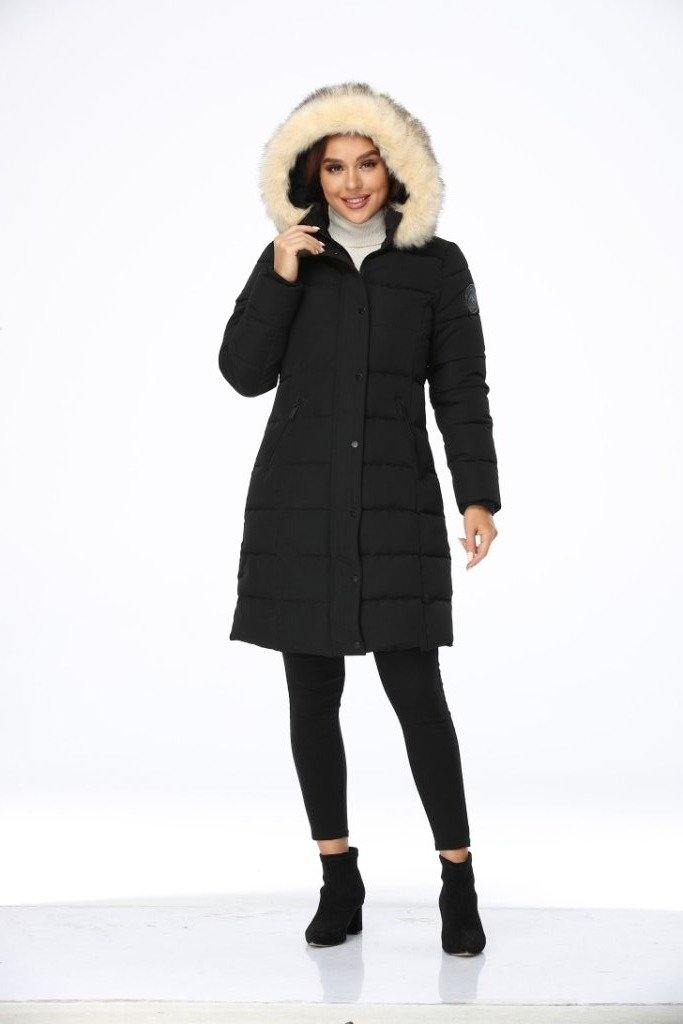 Women's Recycled Down Alternative Thickened  Long Overcoat-XPX15-regular fit - PUREMSX