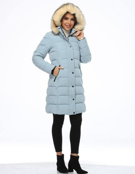 Women's Recycled Down Alternative Thickened  Long Overcoat-XPX15-regular fit - PUREMSX