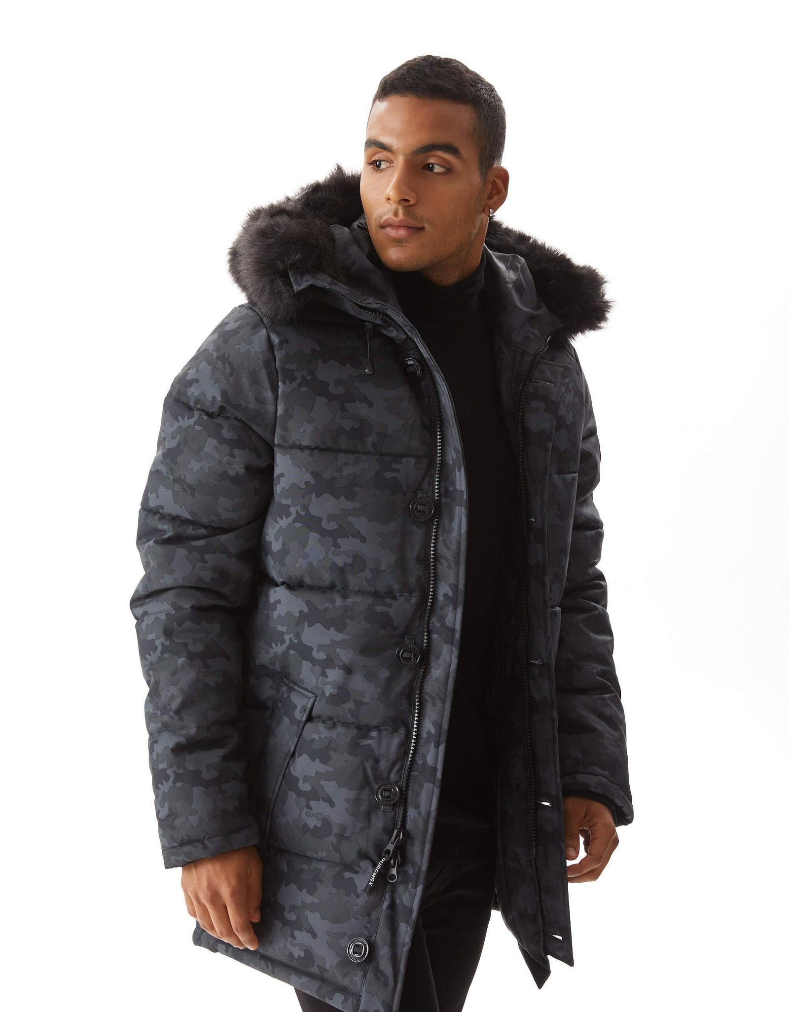 Men's 90/10 Thicken Down Removable Recycled fur Heavy Coat-22PX16-Regu –  PUREMSX